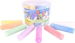 Sunny Days Entertainment Sidewalk Chalk Set for Kids with Storage, Washable, Jumbo Colored - Image 7